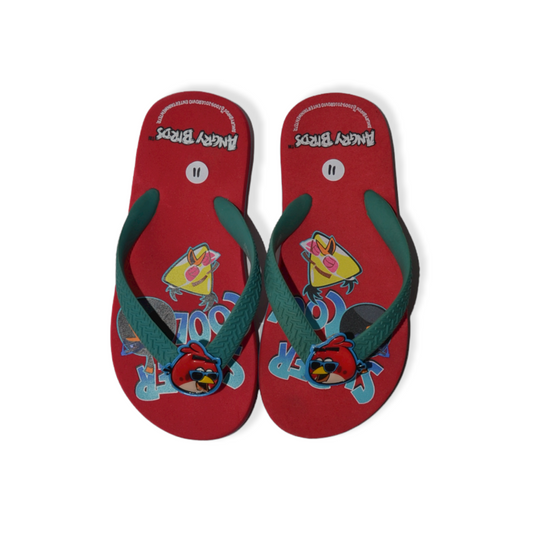 Angry Birds Red Flip Flops Shoe Size 11 (jr)