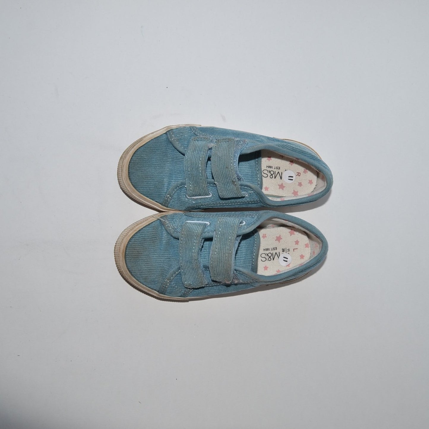 Trainers - Blue with Velcro Straps - Shoe Size 11 (jr)