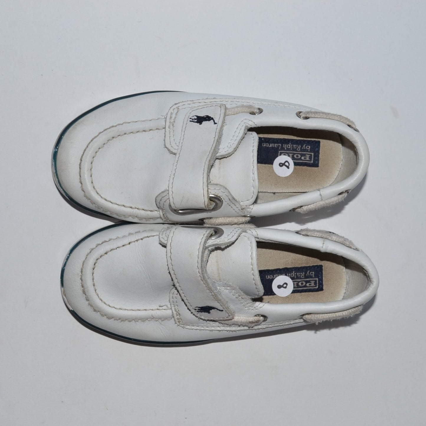 Ralph Lauren White Loafers Shoe Size 8 (jr)