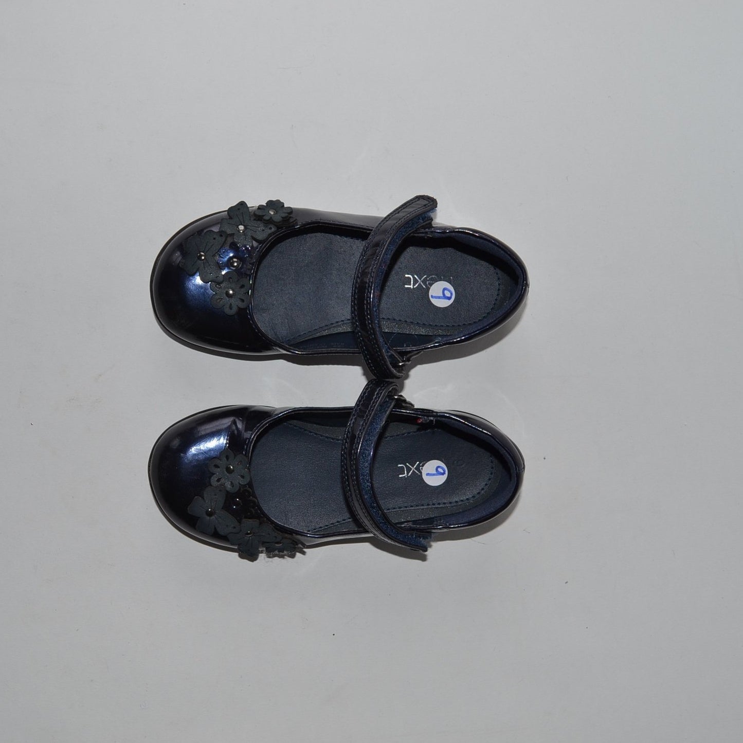 NEXT Navy Flats with Floral Detailing Shoe Size 9 (jr)