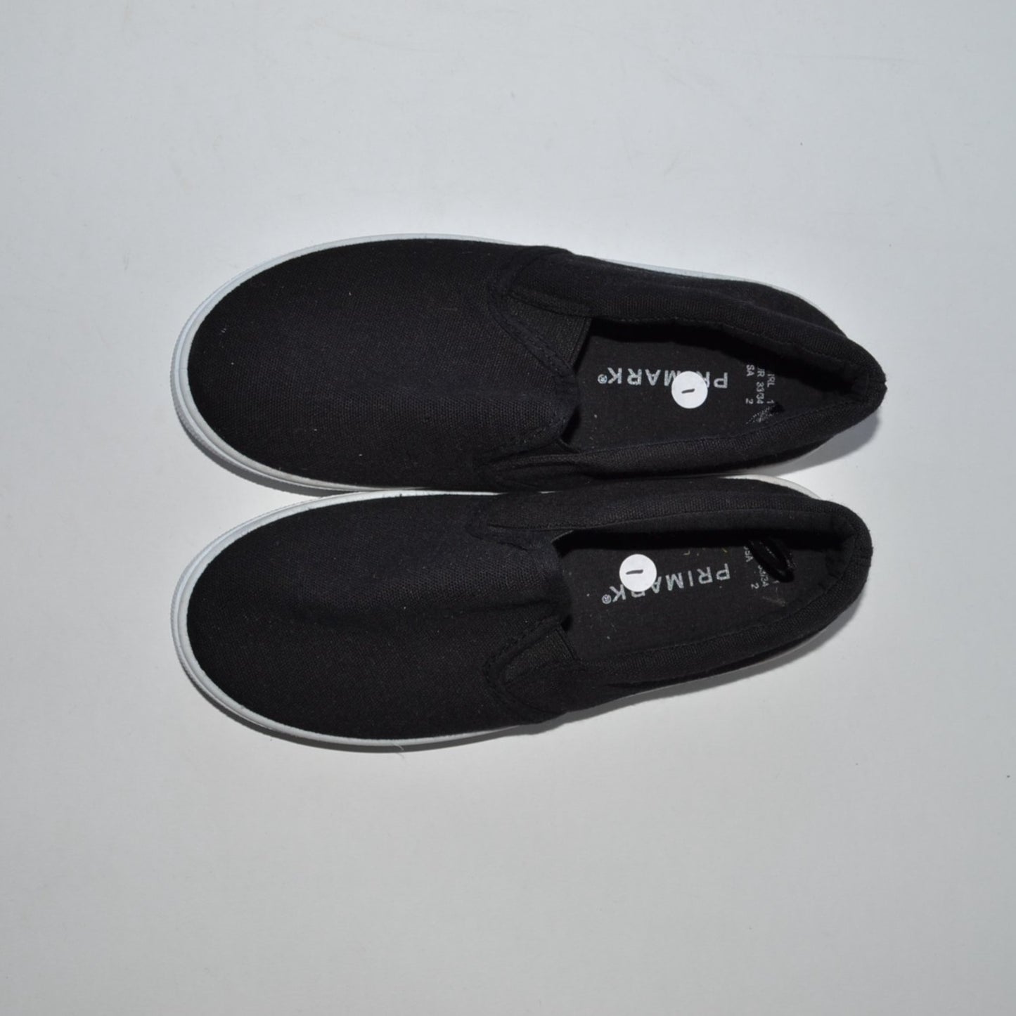 Primark Black Plimsolls Shoe Size 1