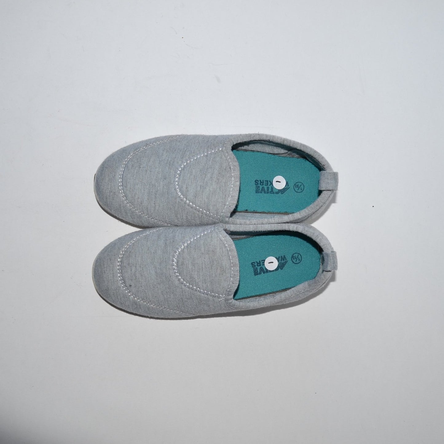Grey Comfy Jersey Plimsolls Shoe Size 1