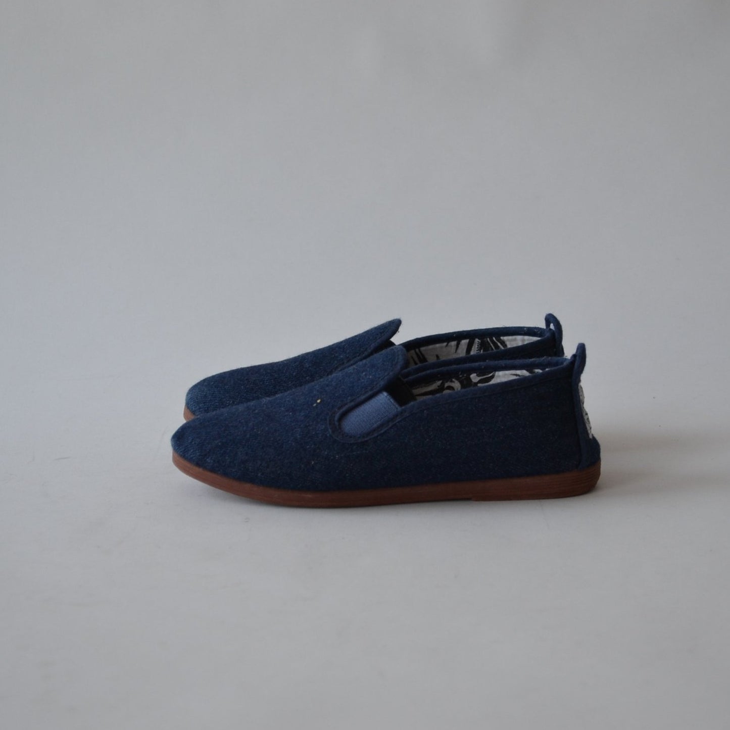 Blue Denim Style Plimsolls Size 10 (jr)