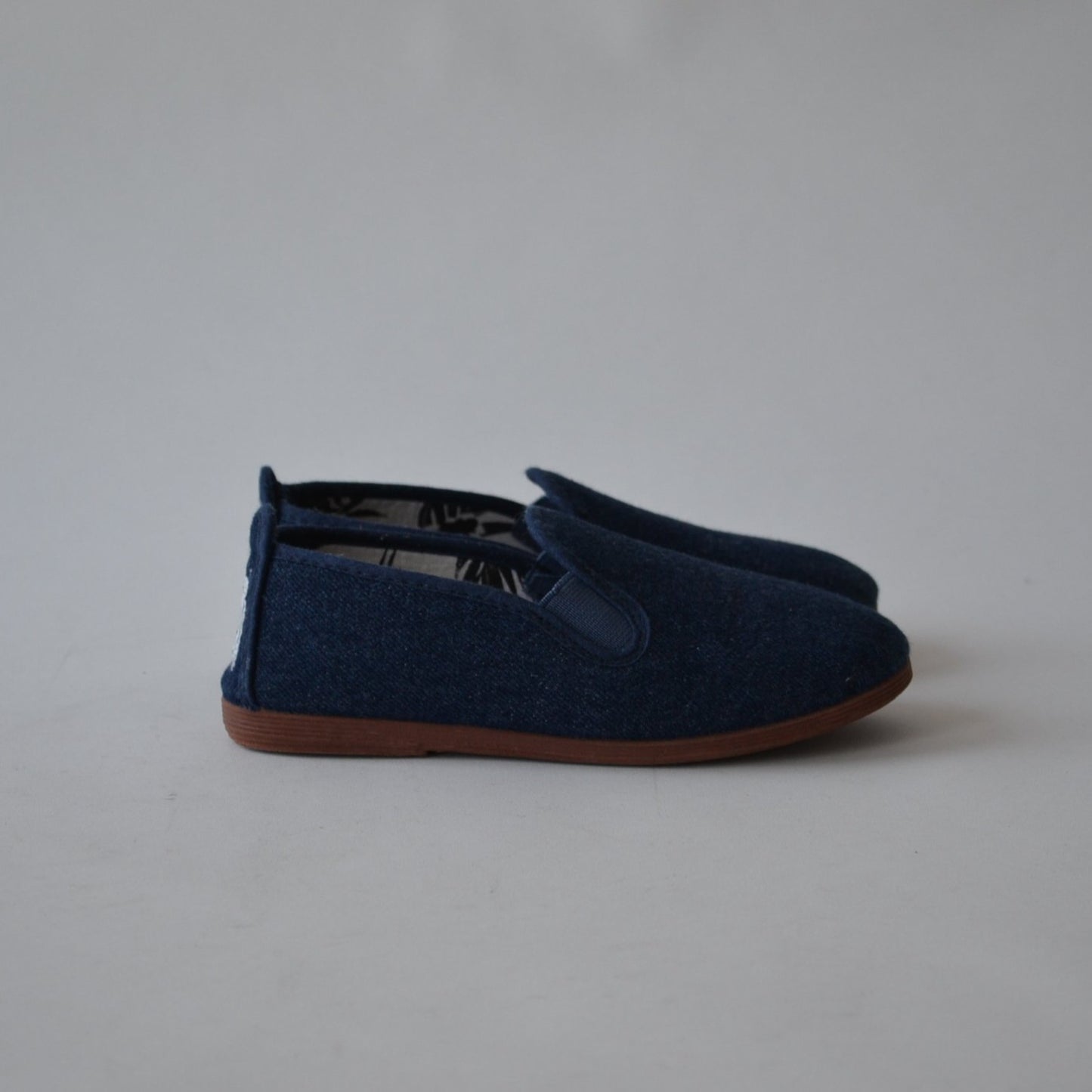 Blue Denim Style Plimsolls Size 10 (jr)
