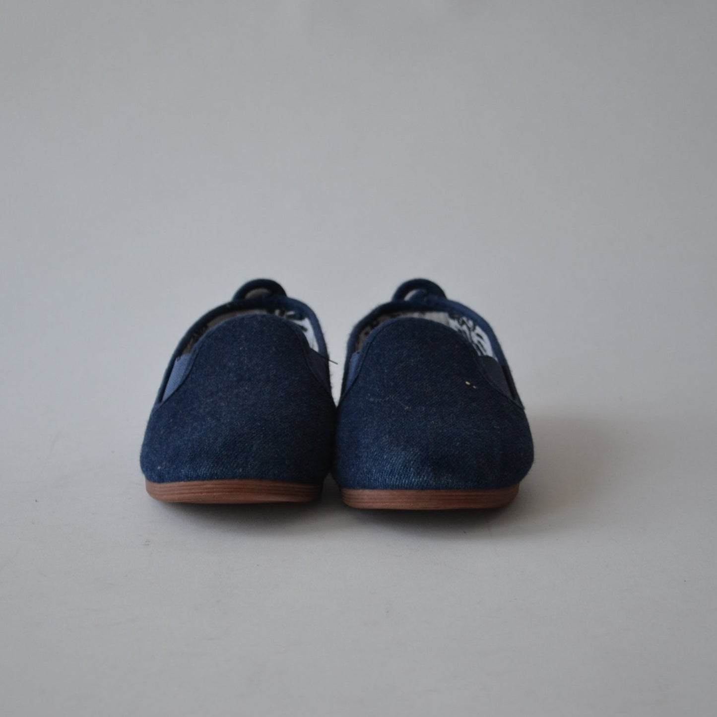 Blue Denim Style Plimsolls Size 10 (jr)