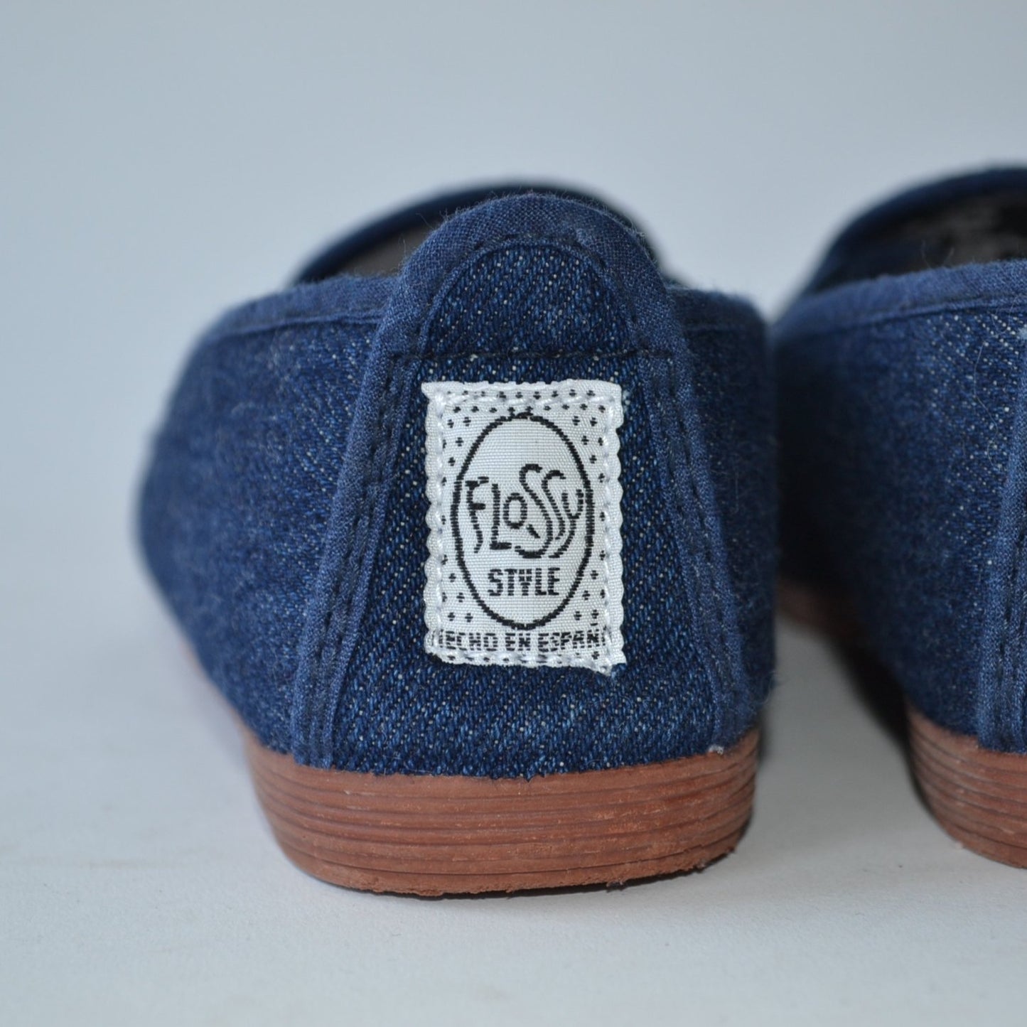 Blue Denim Style Plimsolls Size 10 (jr)