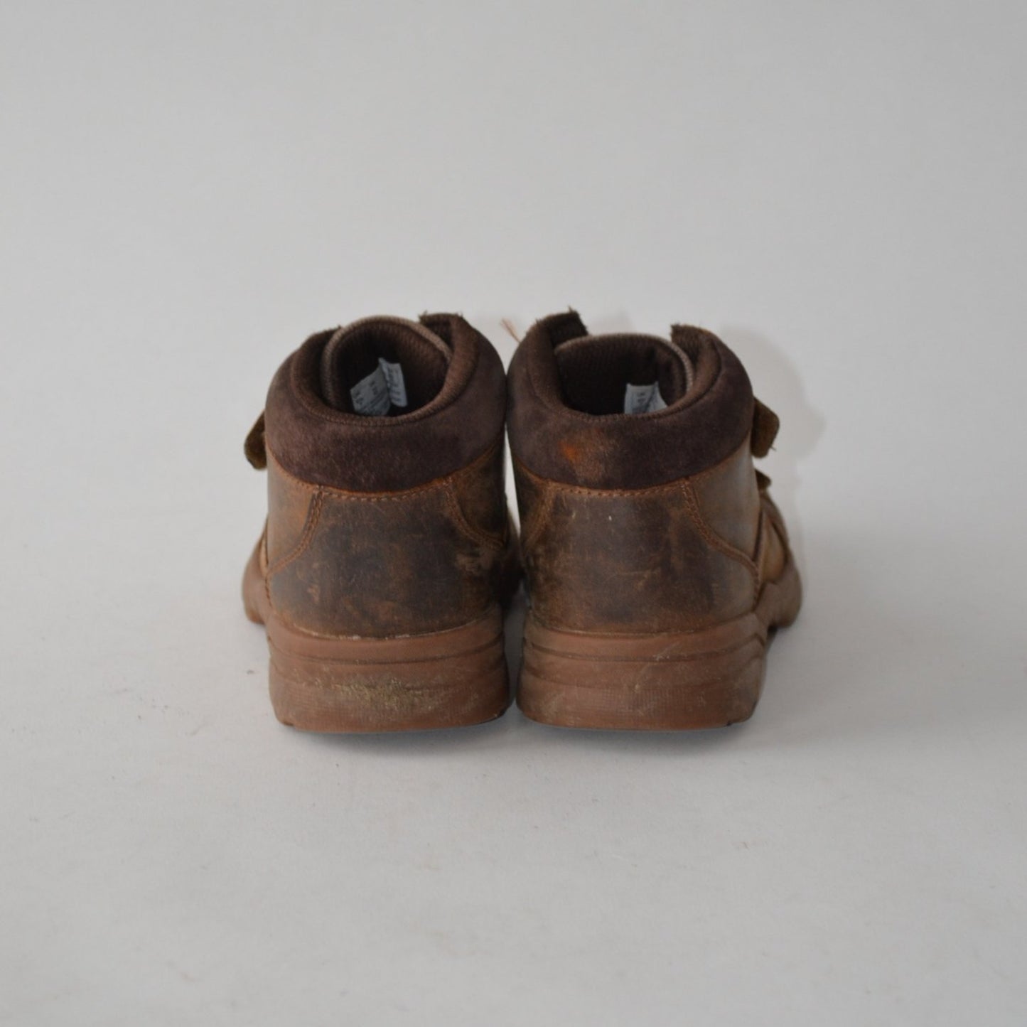 Brown Leather Boots Shoe Size 9.5 (jr)
