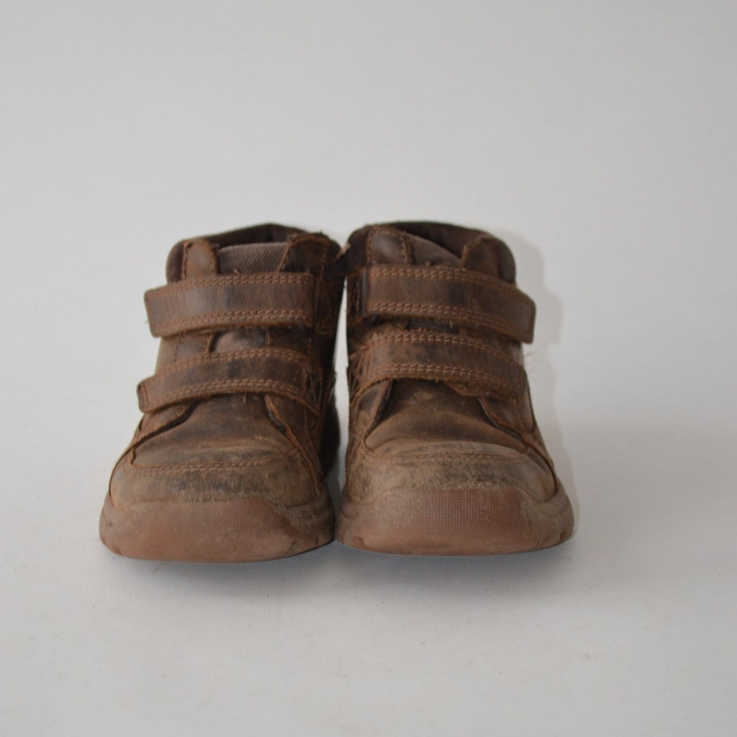 Brown Leather Boots Shoe Size 9.5 (jr)