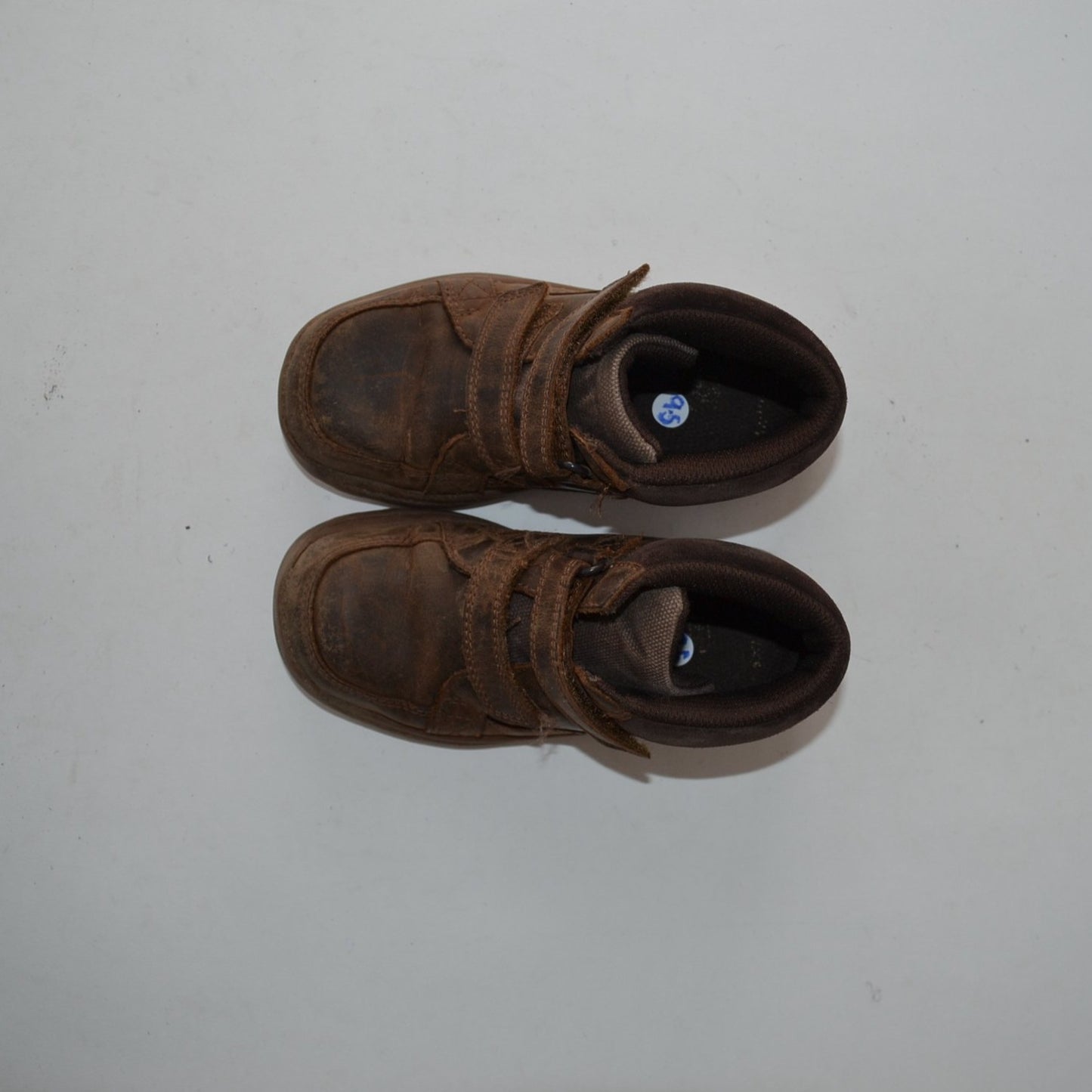 Brown Leather Boots Shoe Size 9.5 (jr)