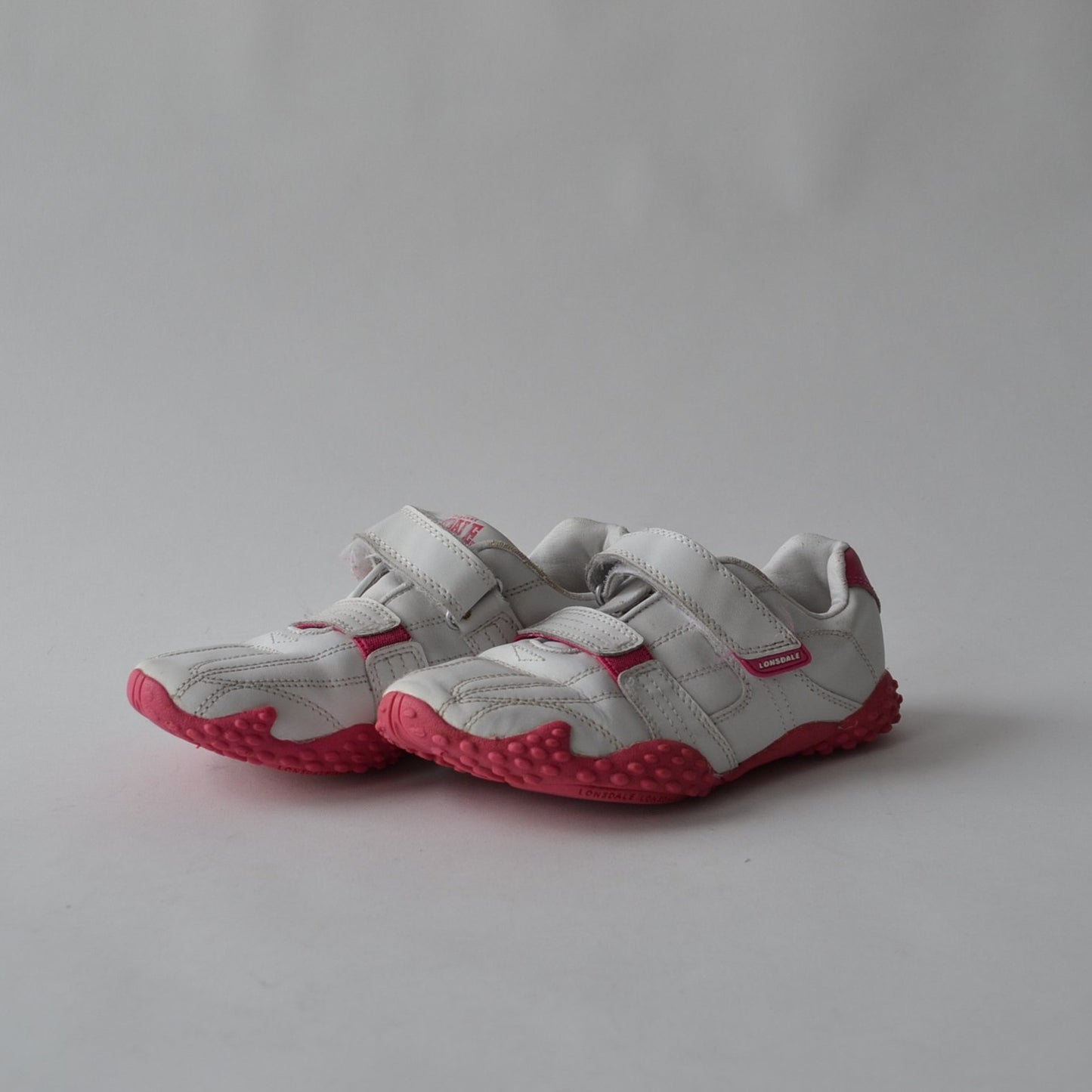 Lonsdale White and Pink Trainer Shoe Size 13 (jr)