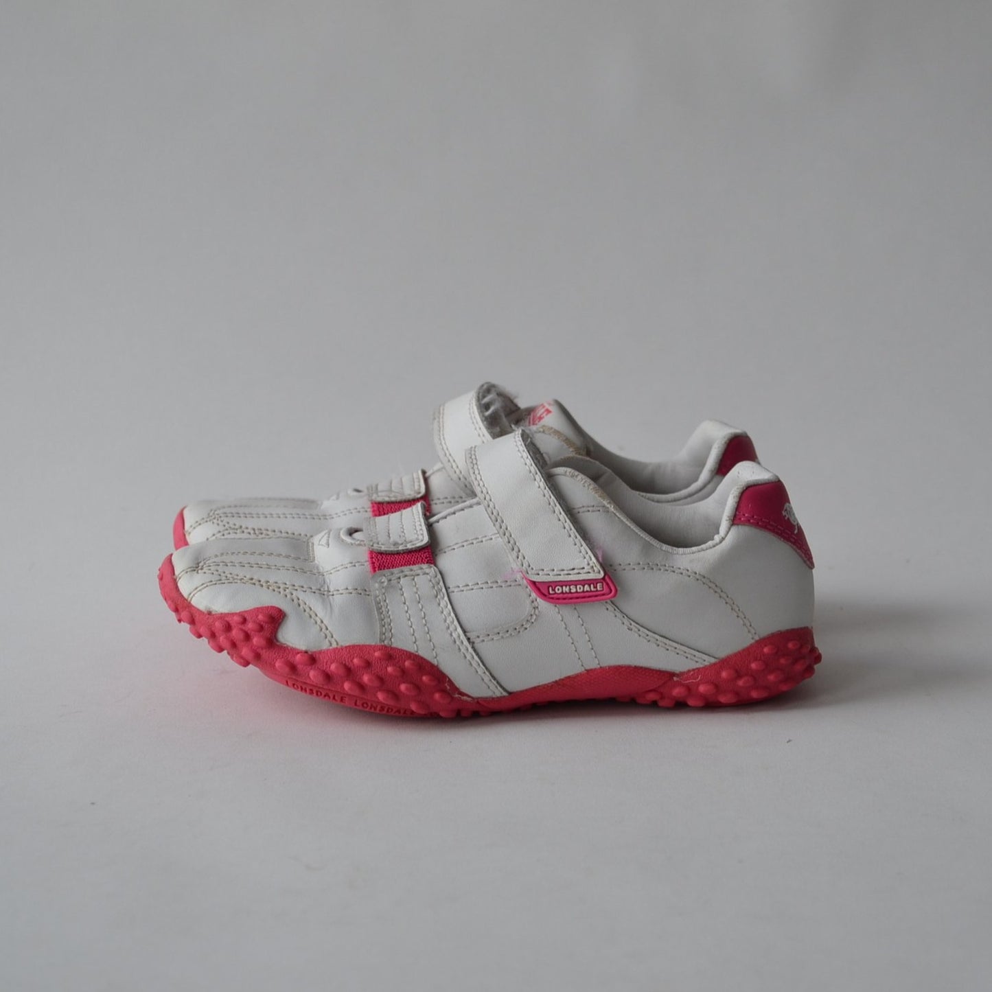 Lonsdale White and Pink Trainer Shoe Size 13 (jr)