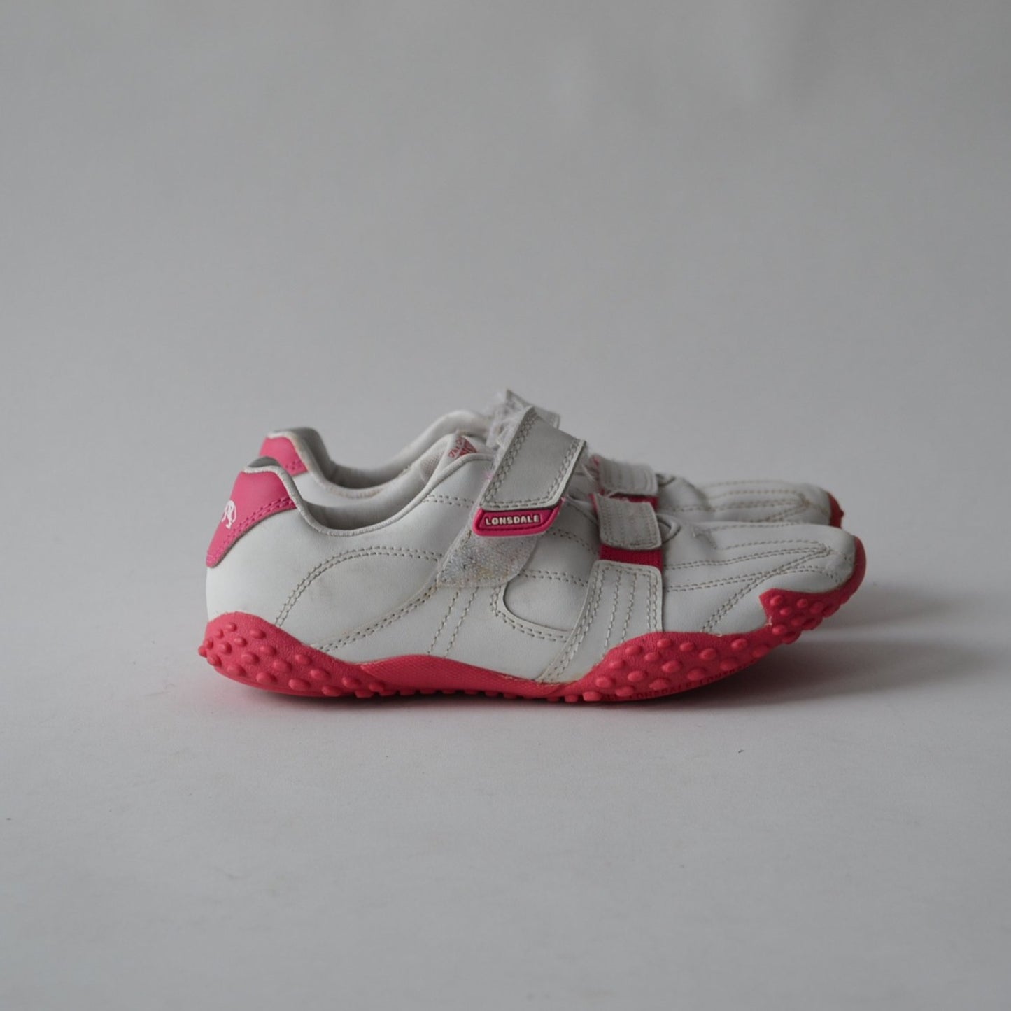 Lonsdale White and Pink Trainer Shoe Size 13 (jr)