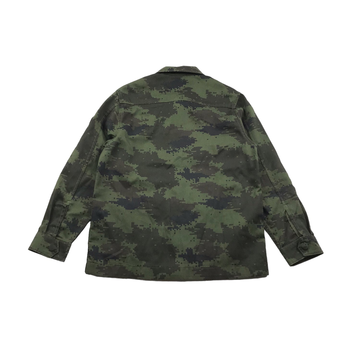 Next Khaki Green Pixelated Camo Shirt Age 8