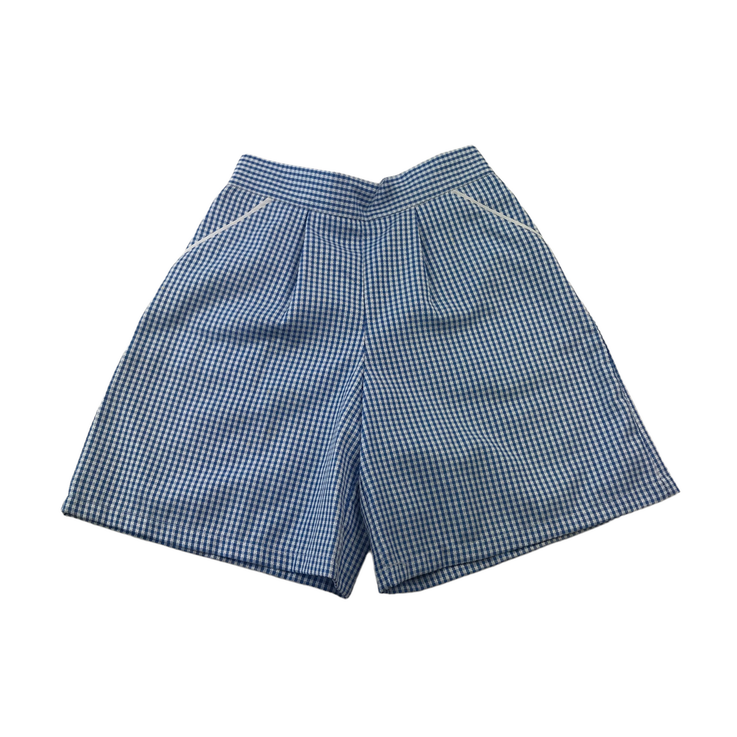 Nutmeg Blue School Gingham Shorts Age 5