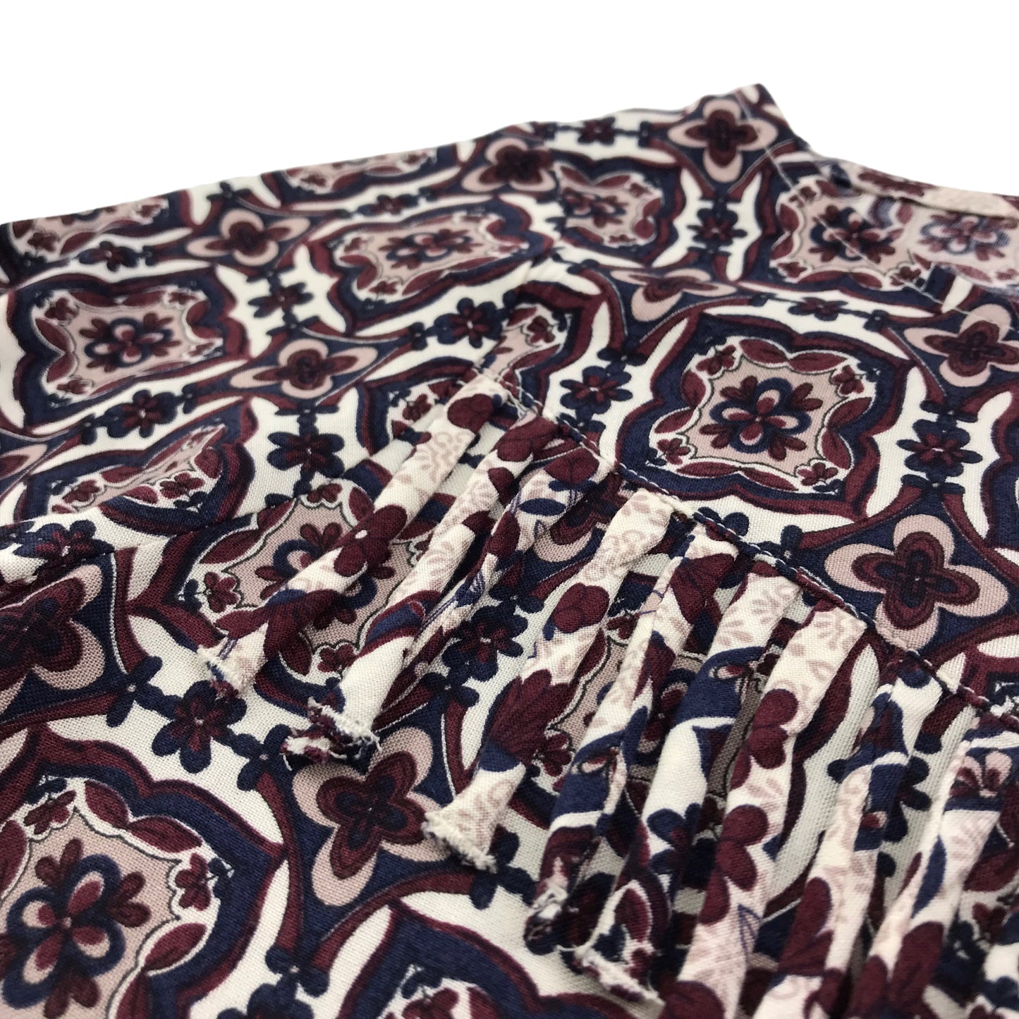 Next Burgundy Pattern Tunic Dress Age 6