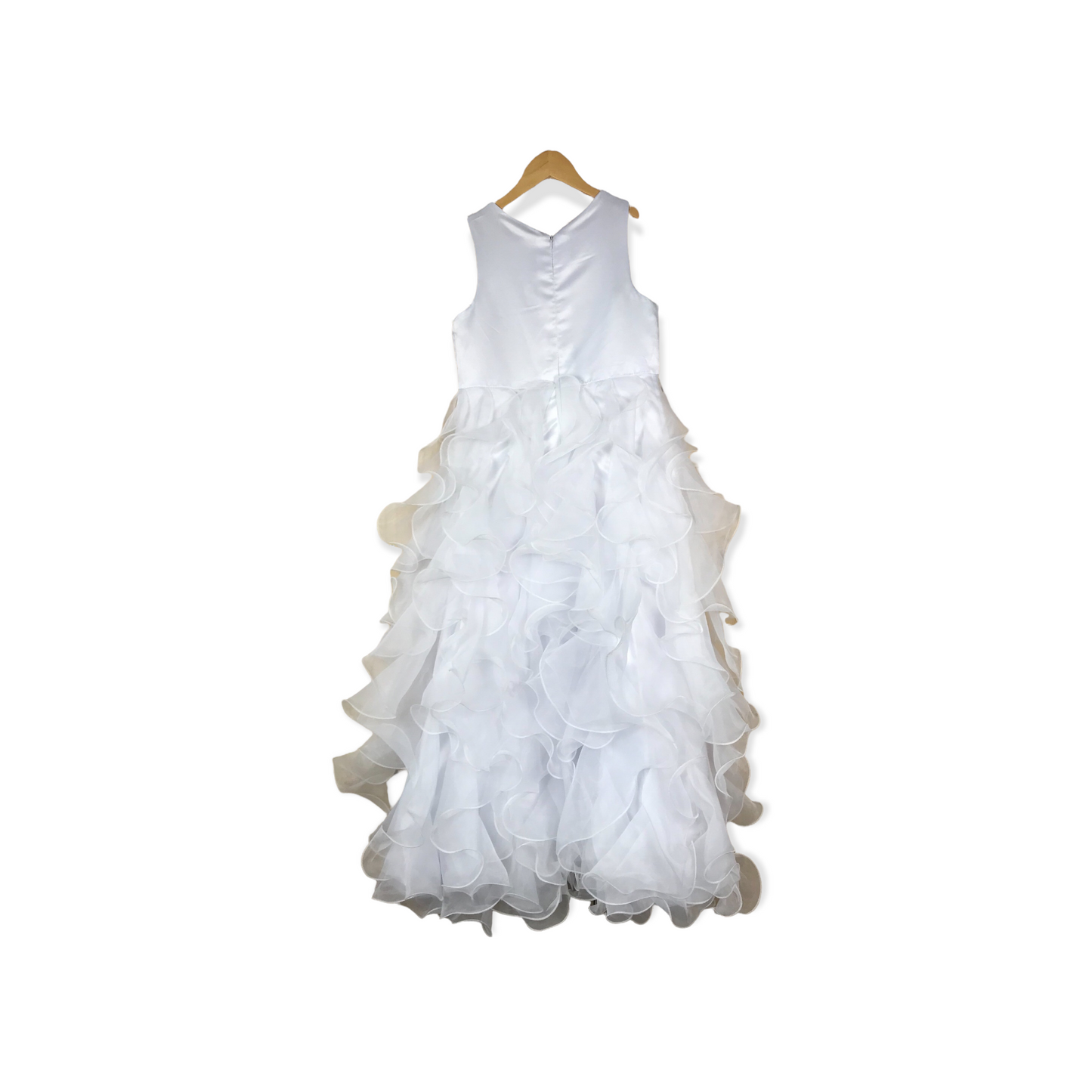 JJ's House White Tulle Layered Formal Dress Age 11