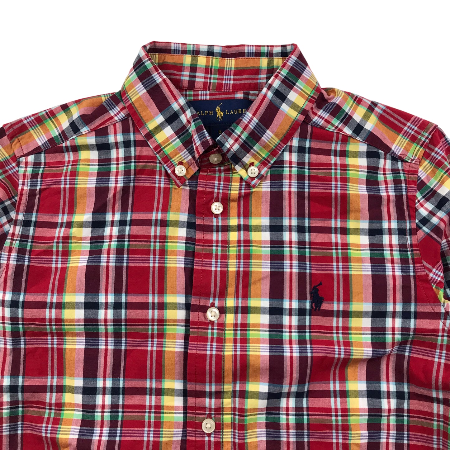 Ralph Lauren Red Checked Shirt Age 6