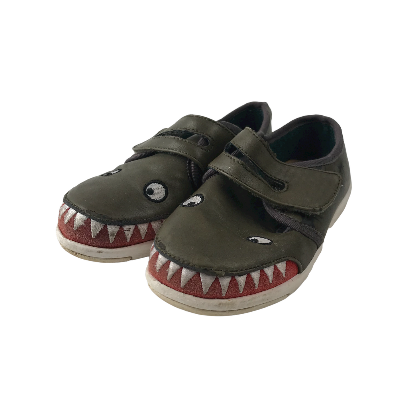 EMU Australia Khaki Green Crocodile Trainers Shoe Size 10 (jr)