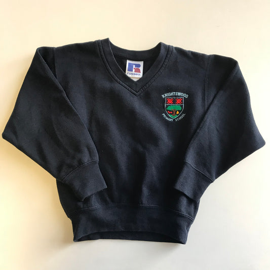Knightswood Primary Navy Blue Sweatshirt V-neck