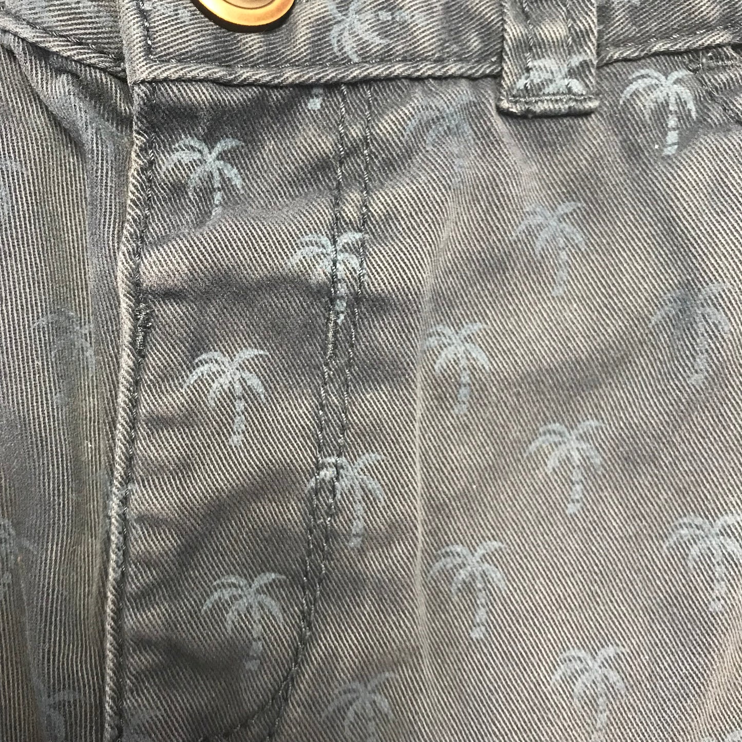 George Navy Blue Chino Style Shorts with Palm Trees Age 4