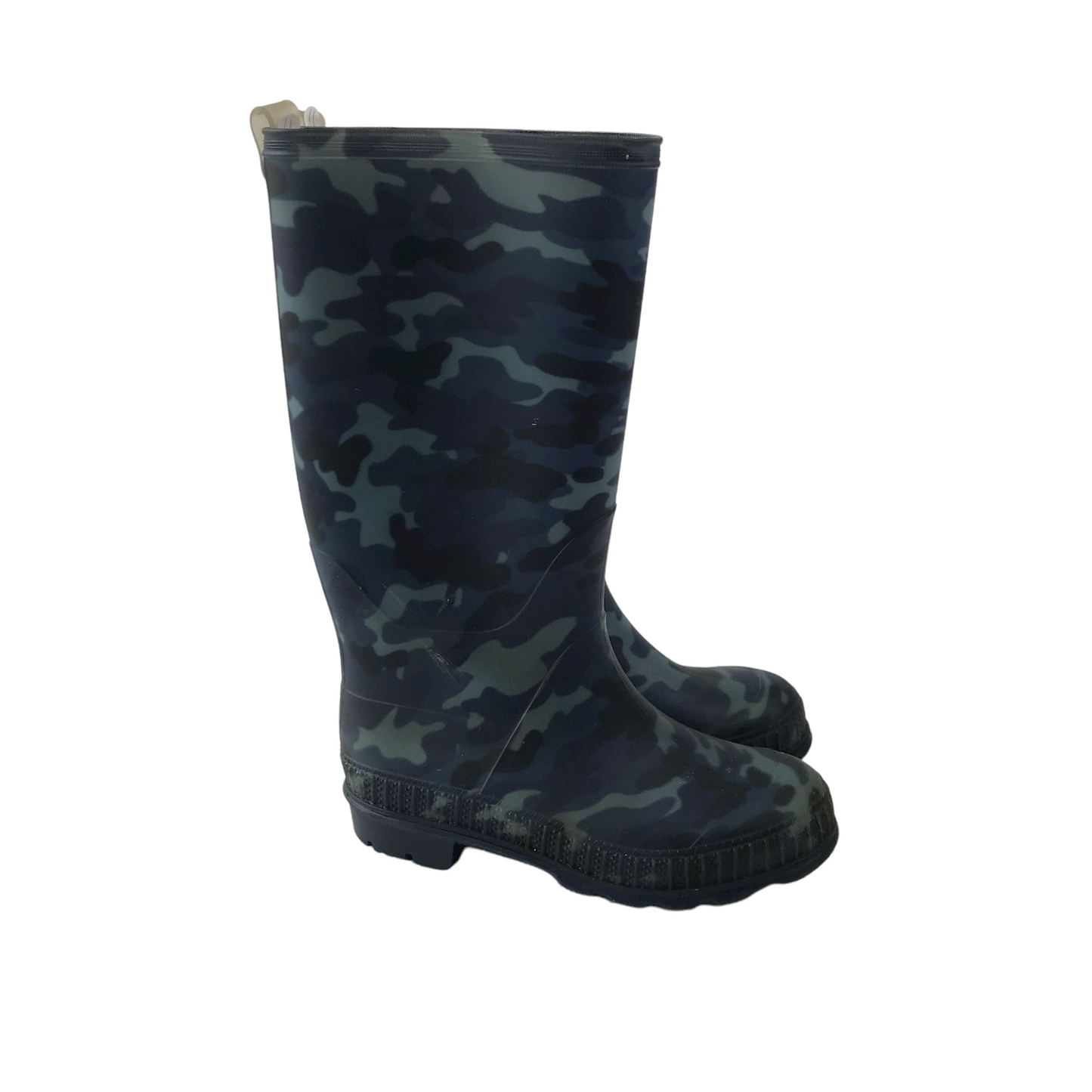 F&F Blue and Navy Camo Wellies Shoe Size 11 (jr)