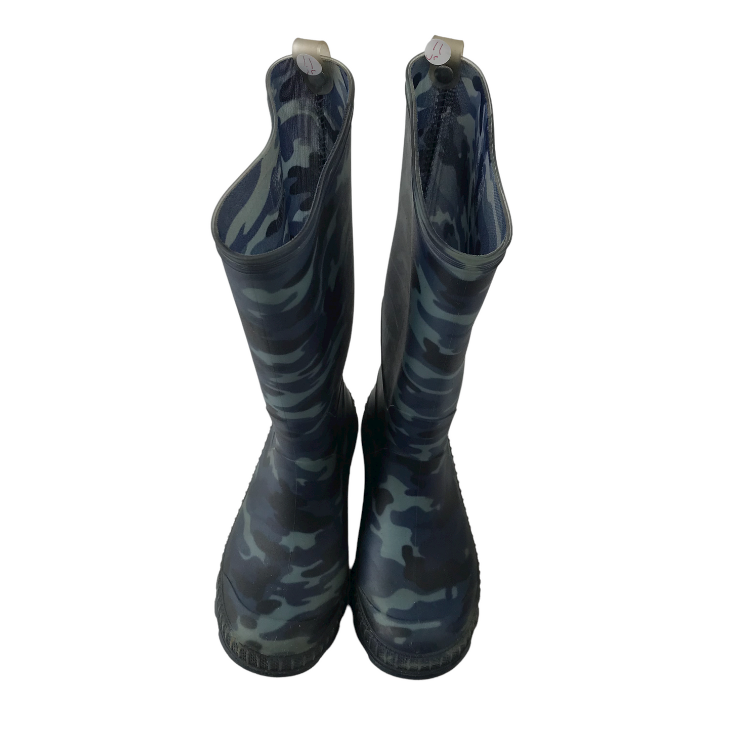 F&F Blue and Navy Camo Wellies Shoe Size 11 (jr)