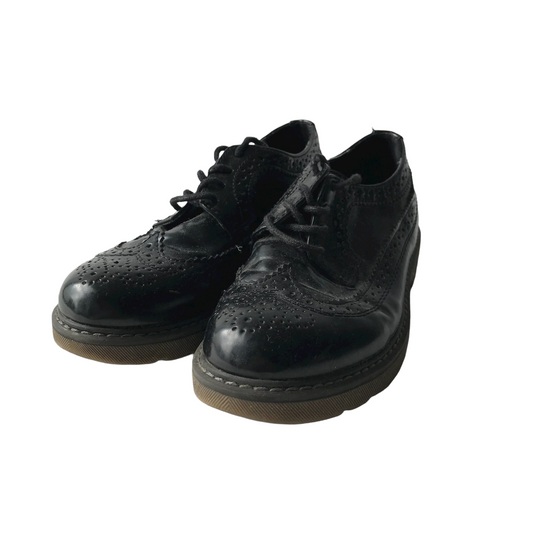 Graceland Black Brogue Shoes Shoe Size 4