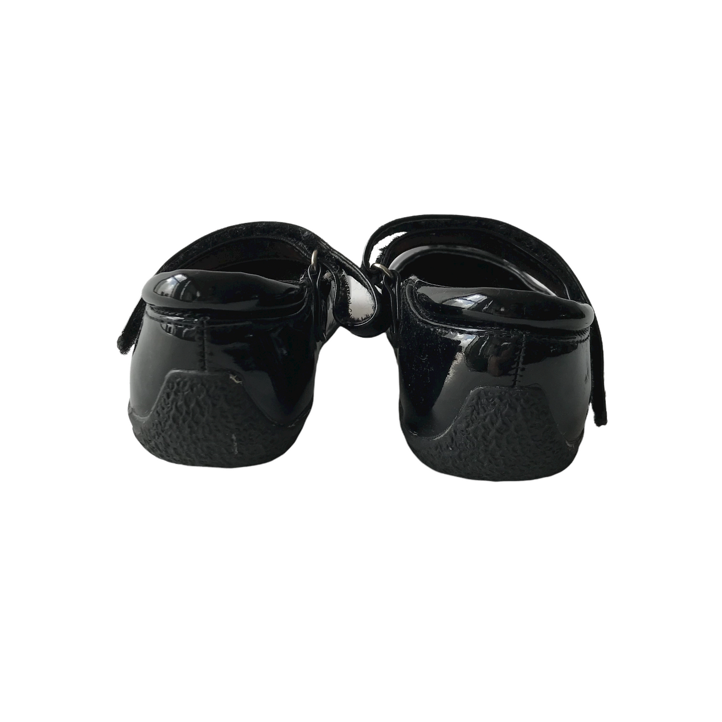 Matalan Black School Pumps with Single Strap and Butterflies Shoe Size 9 (jr)