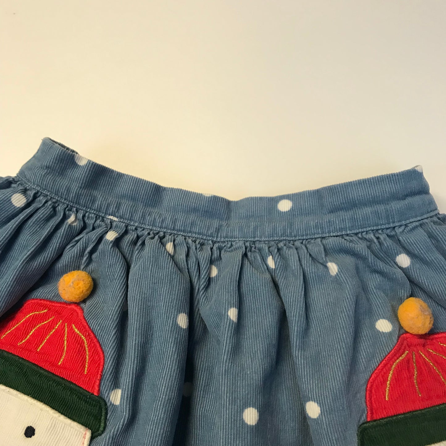 Light Blue Snowman Skirt Age 5-6