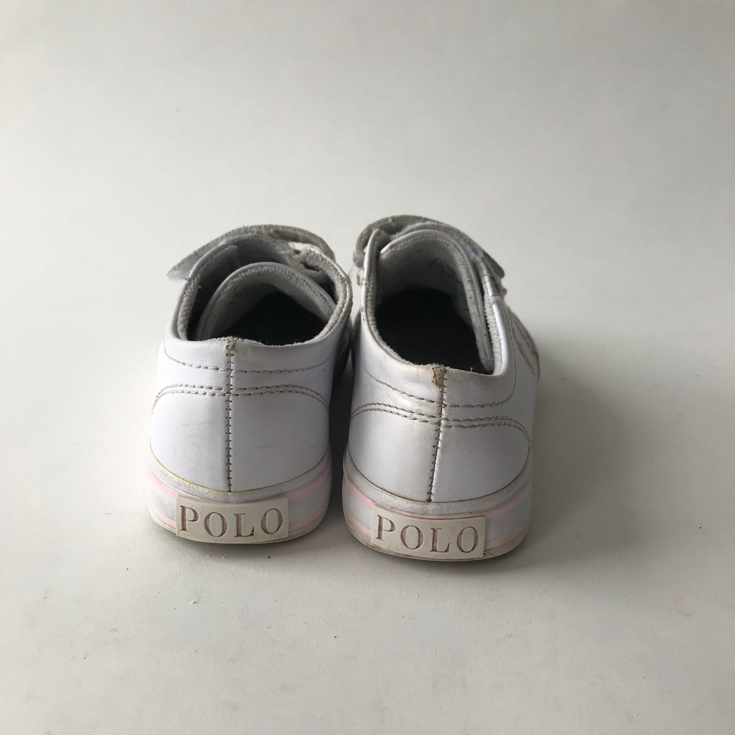 Ralph Lauren White Velcro Trainers Shoe Size 11 (jr)
