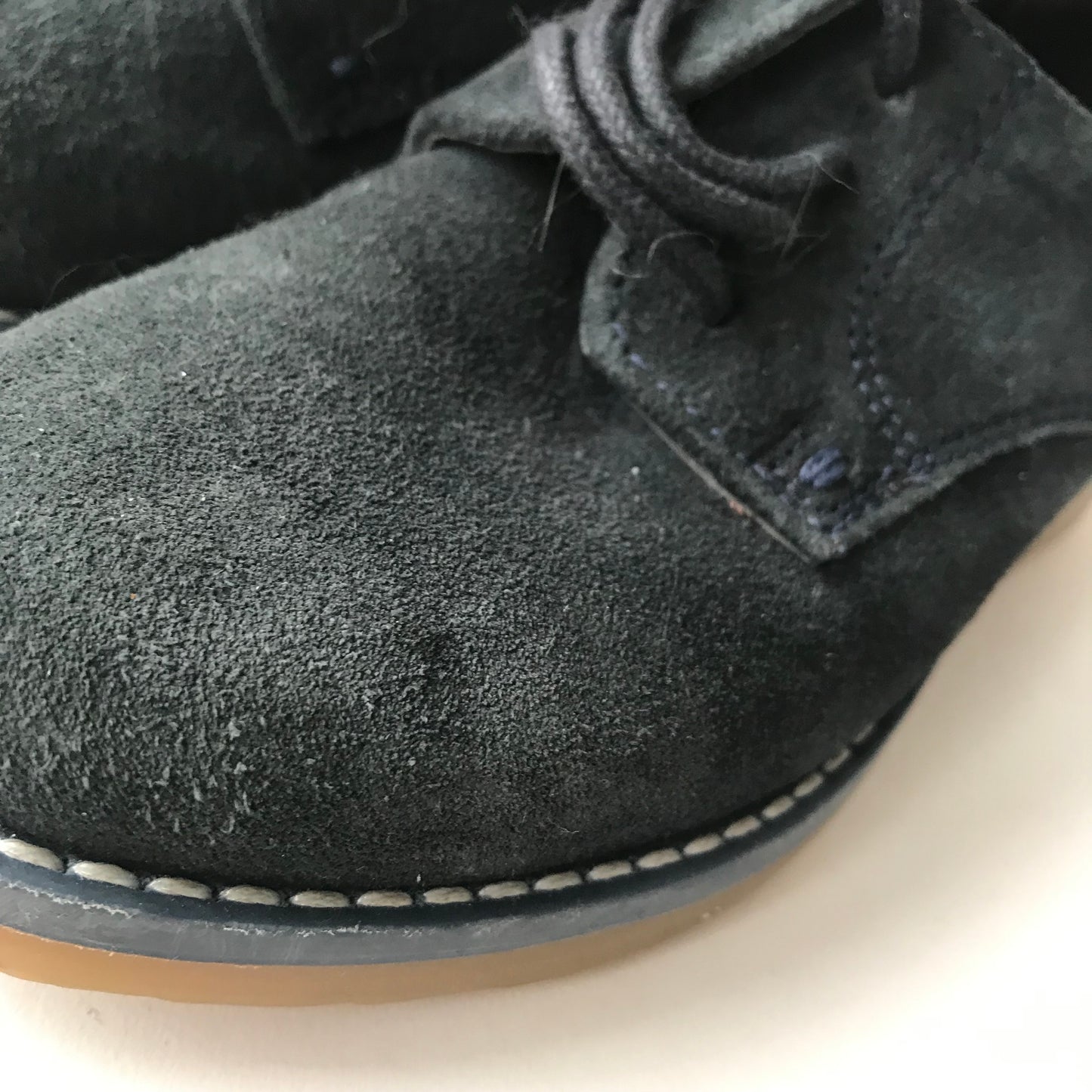 Navy Blue Leather Shoes Shoe Size 8 (jr)