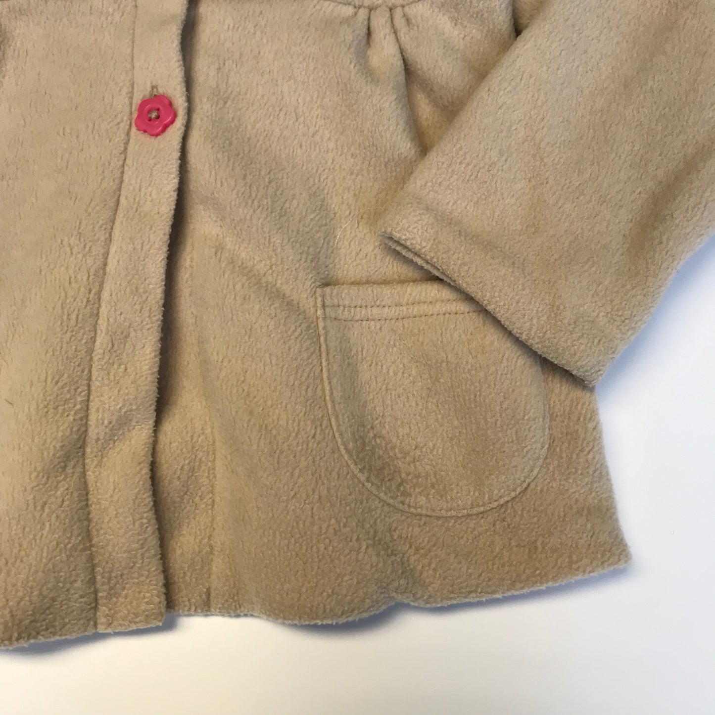 M&S Beige Light Fleece Coat Age 5