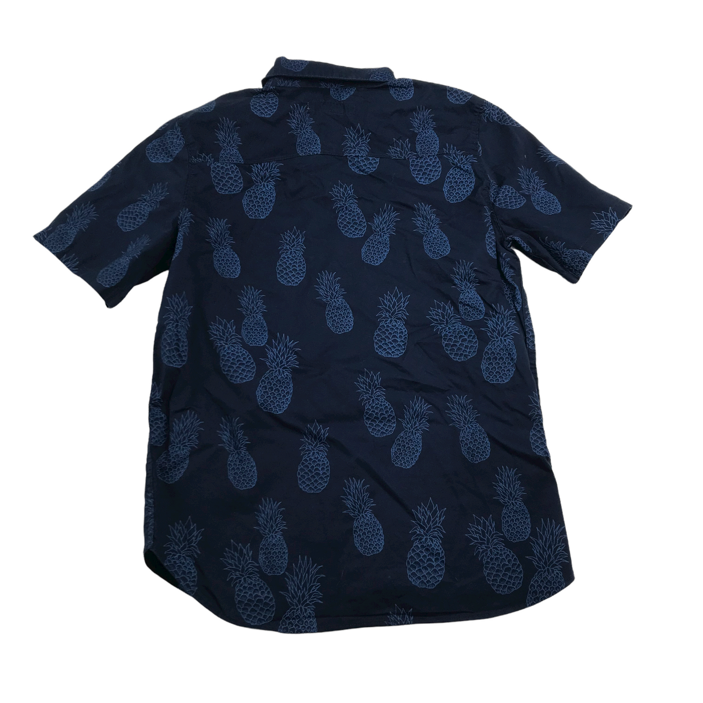 H&M Navy Blue Pineapple Short Sleeve Shirt Age 11