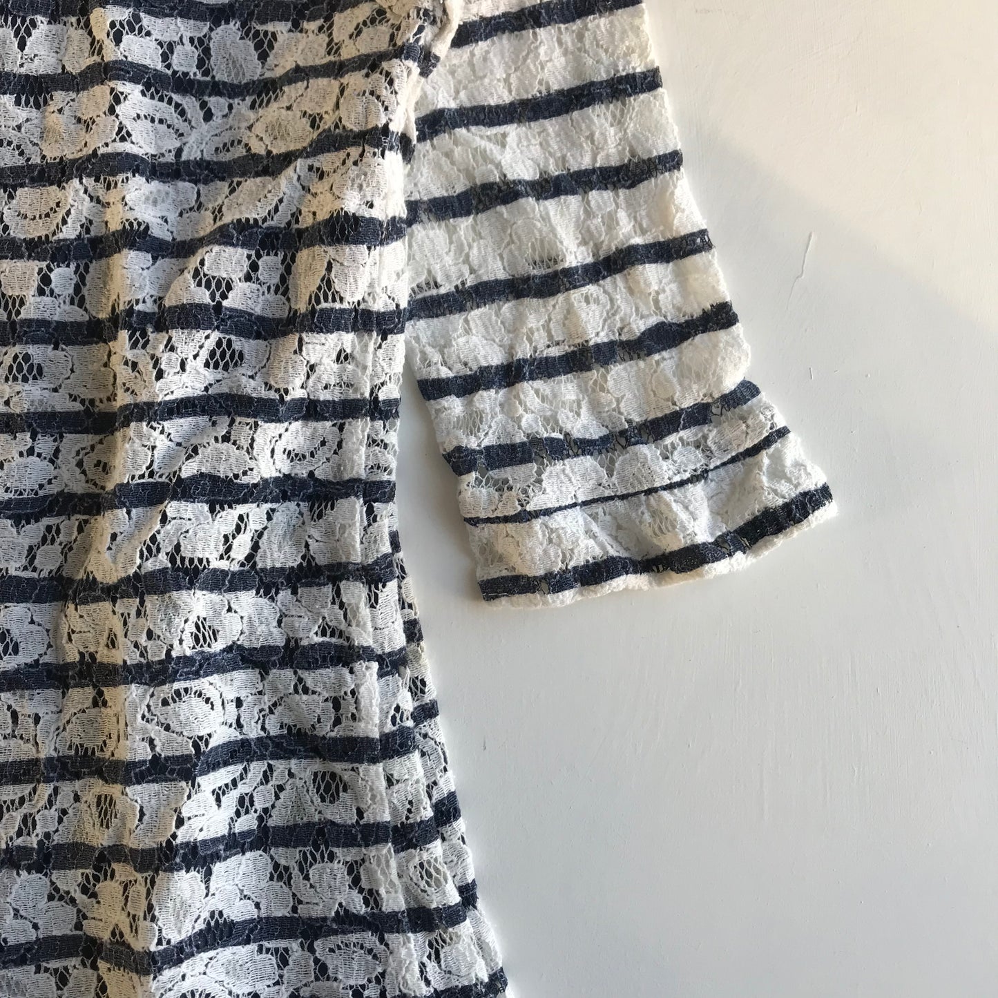 NEXT Navy and White Lace Detail Dress Age 9