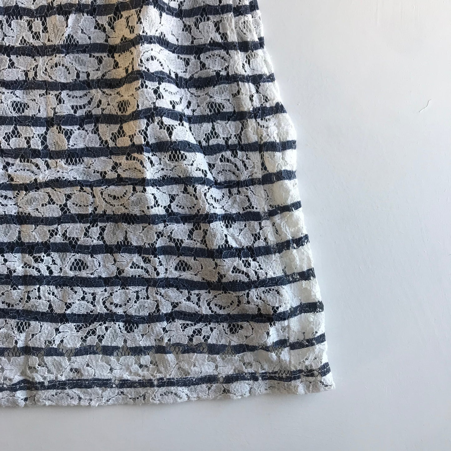 NEXT Navy and White Lace Detail Dress Age 9