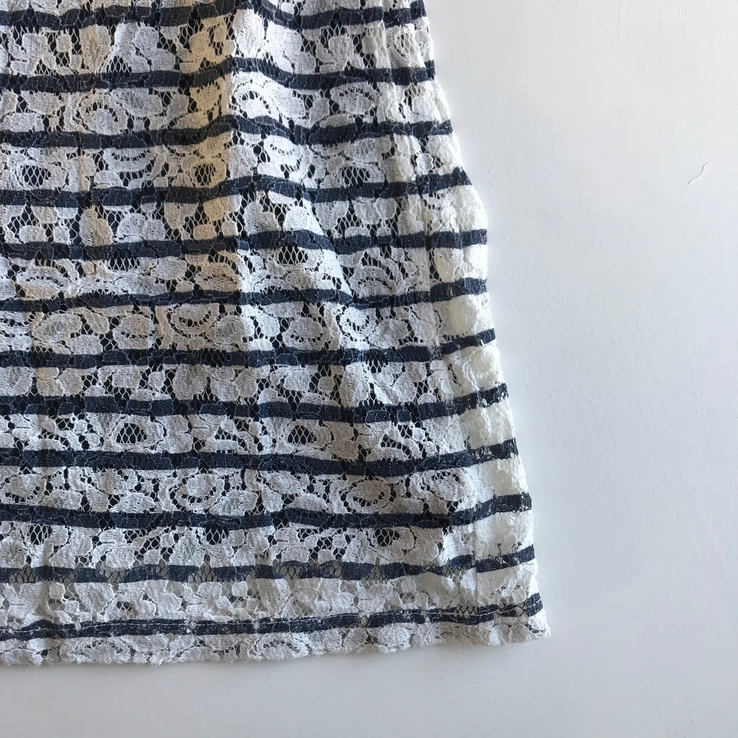 NEXT Navy and White Lace Detail Dress Age 9
