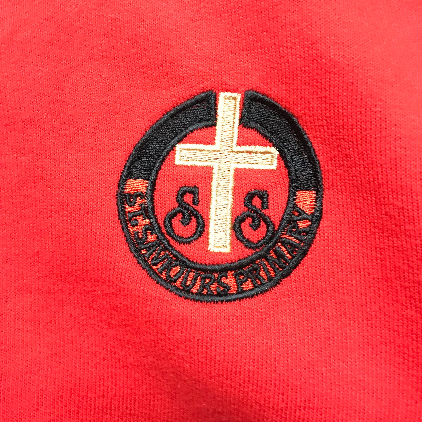 St. Saviours Primary Red V-neck Sweatshirt
