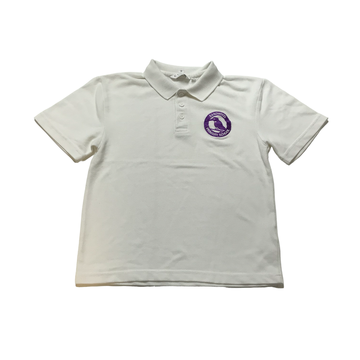 *Sandwood Primary White Polo Shirt