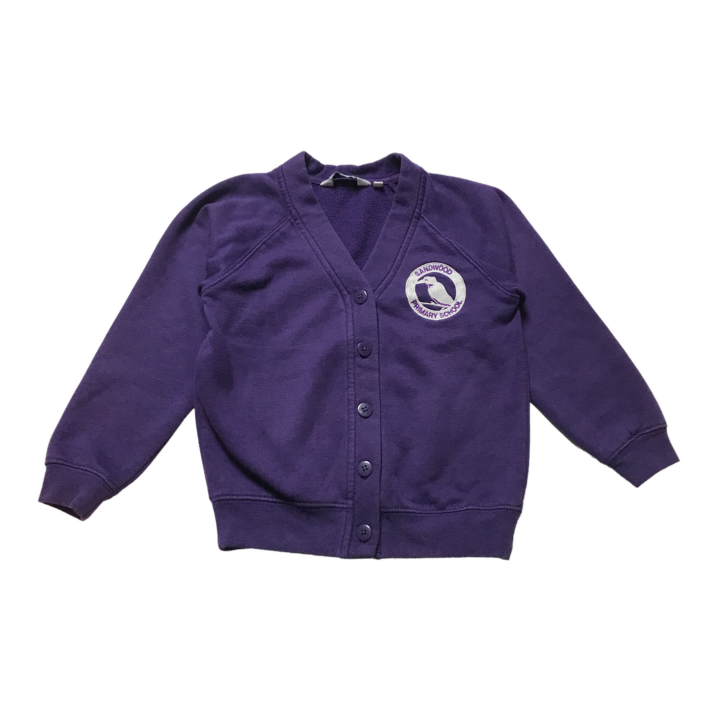 *Sandwood Primary Purple Jersey Cardigan