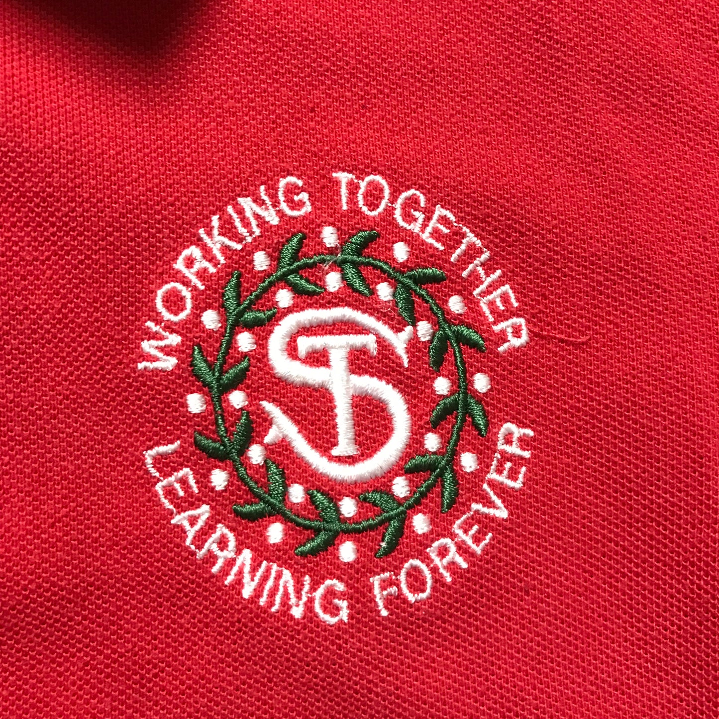 St. Thomas' Red Polo Shirt