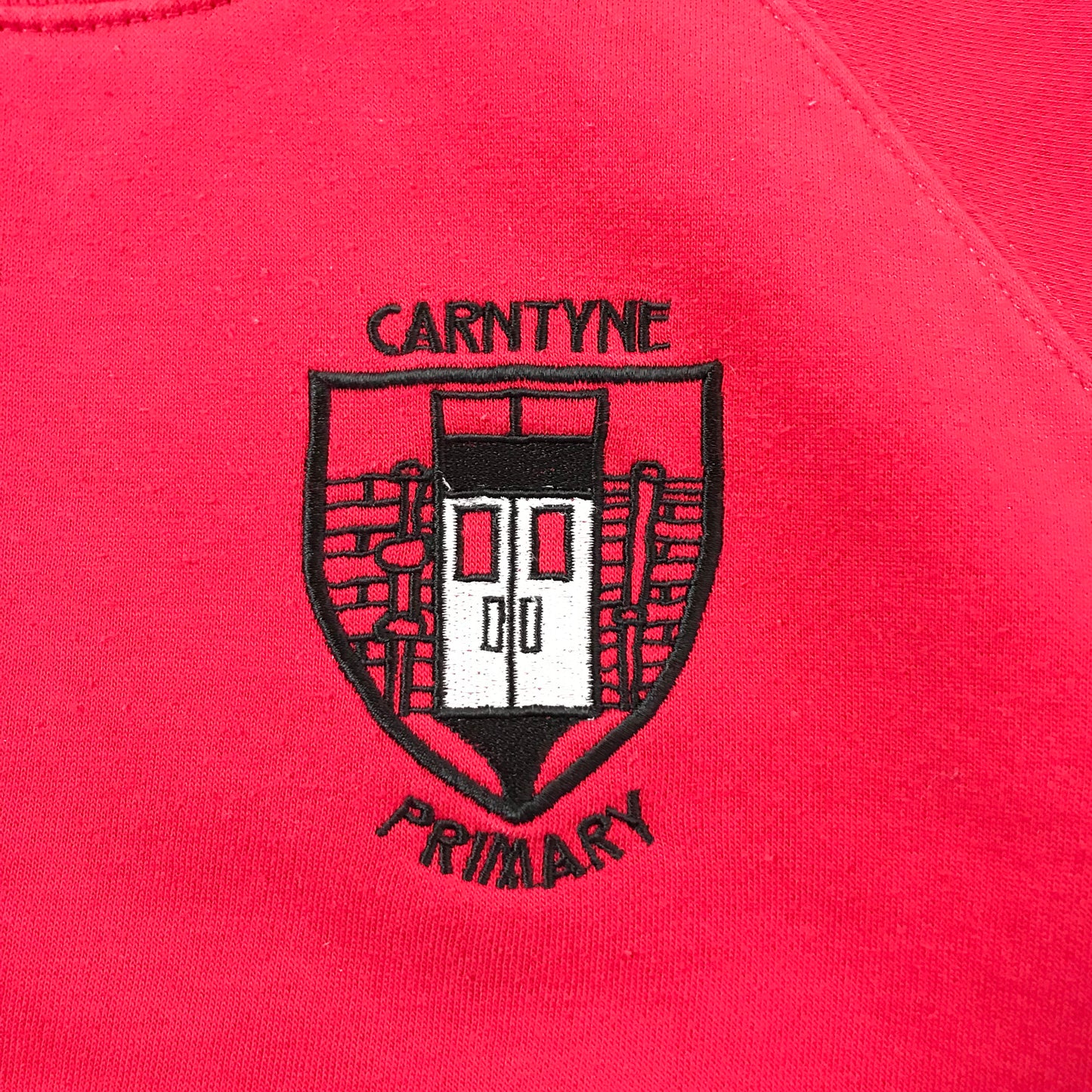 Carntyne Primary Red Crewneck Sweatshirt