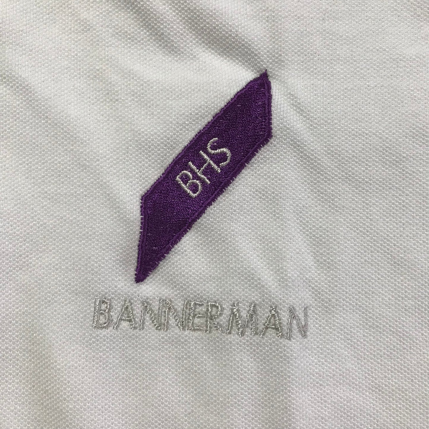 Bannerman High School White Polo Shirt