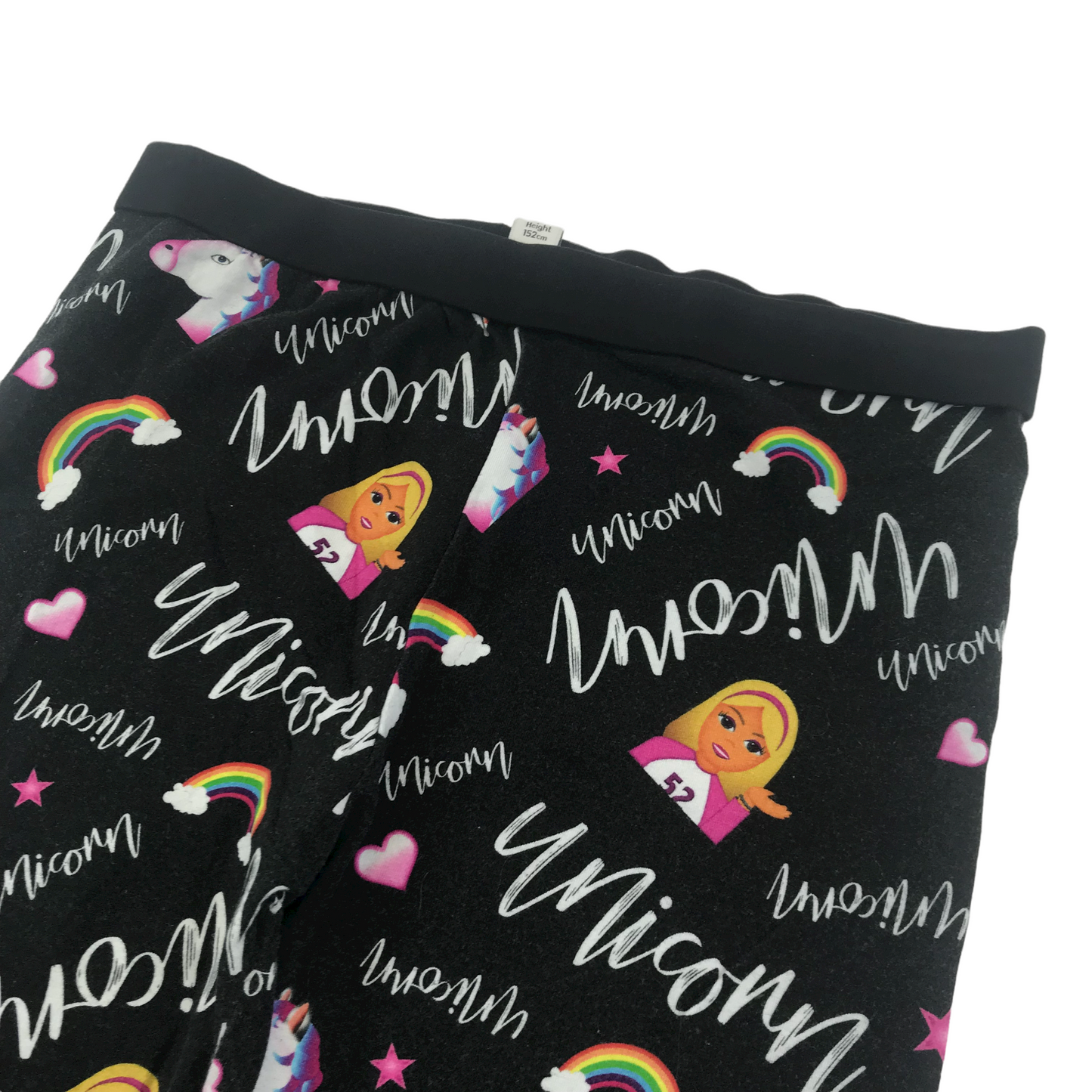 River Island Grey Unicorn Rainbow Leggings Age 11
