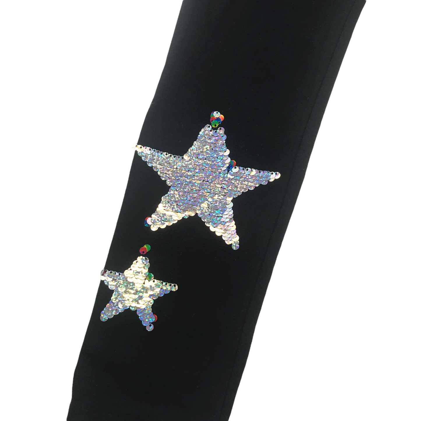 Primark Black Sequin Starry Leggings Age 12