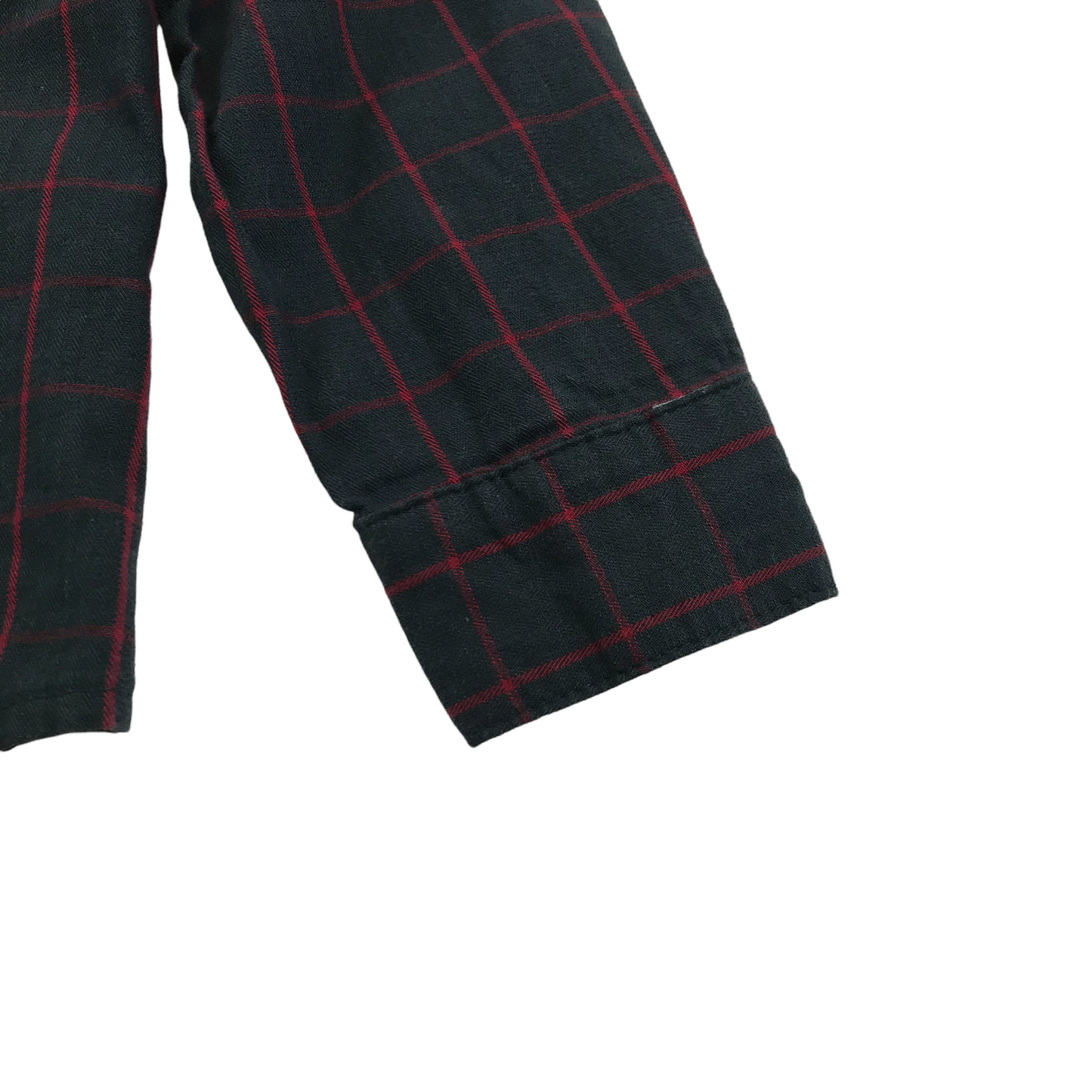 La Redoute Dark Navy and Red Checked Shirt Age 5