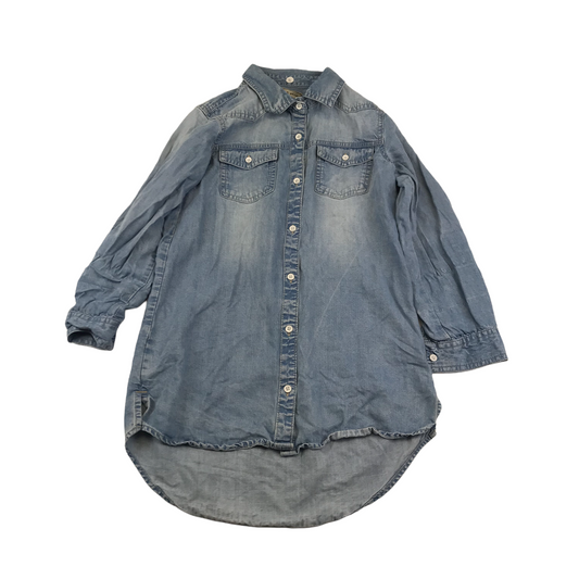 Next Light Blue Long Denim Shirt Age 9