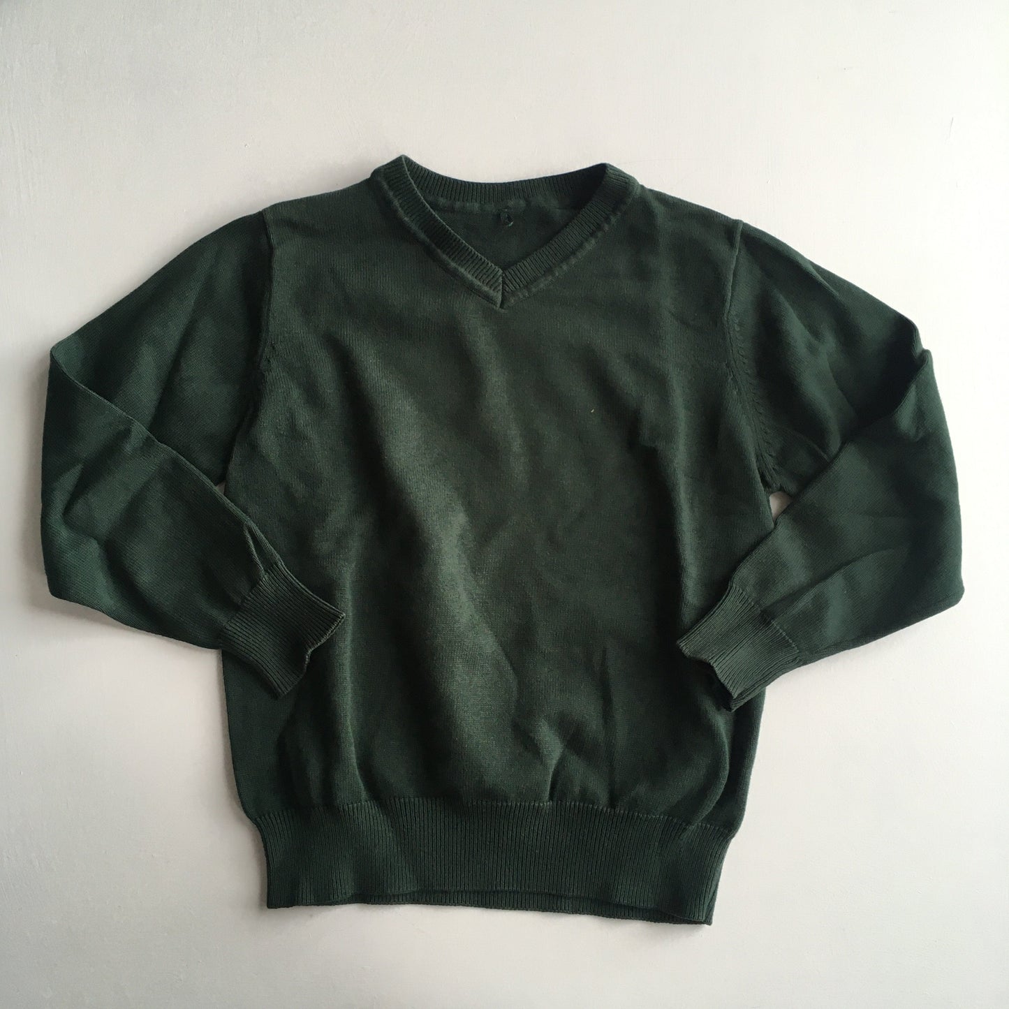Green School V-neck Jumper