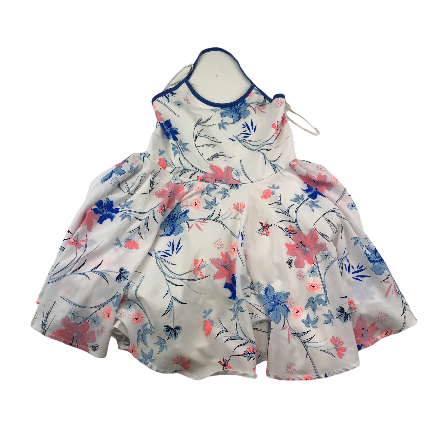 Nutmeg White Floral Dress Age 6