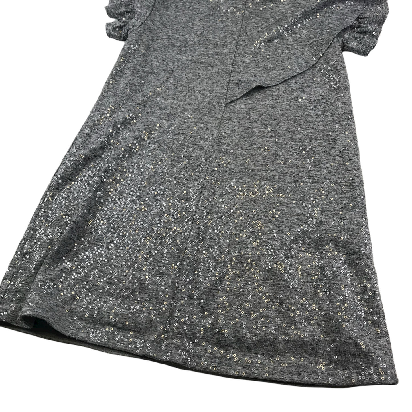 Next Grey Sequin Knitted Dress Age 8