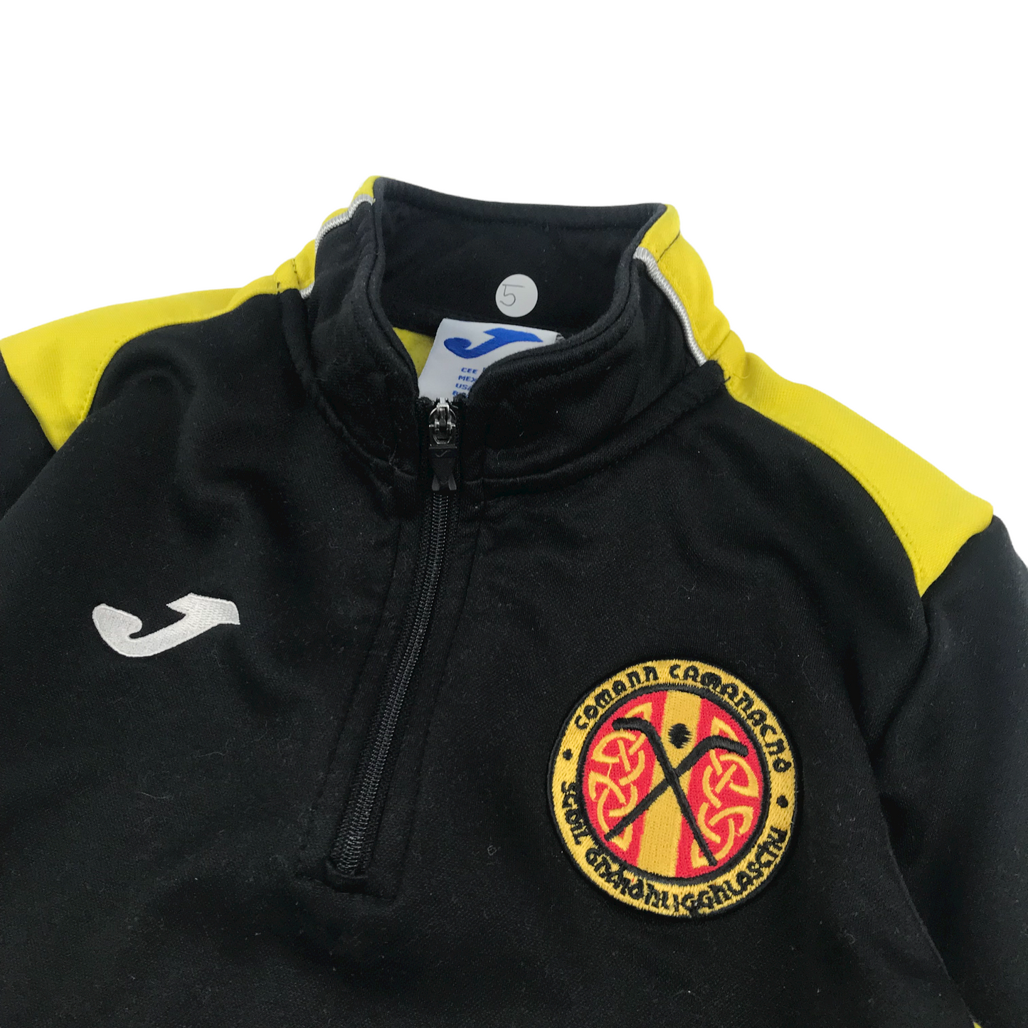 Joma Black and Yellow Sweatshirt Age 5